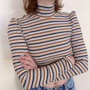 striped turtle neck